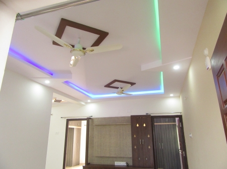 3) 2 BHK Flat in Tirupati - Hall POP Work.JPG